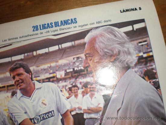 Coleccionismo deportivo: LIGAS BLANCAS,AUTOADHESIVAS,REAL MADRID - Foto 1