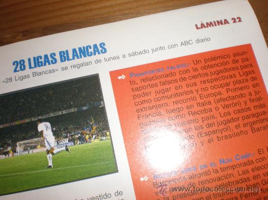 Coleccionismo deportivo: LIGAS BLANCAS,AUTOADHESIVAS,REAL MADRID - Foto 1