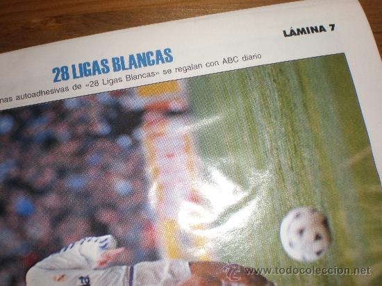 Coleccionismo deportivo: LIGAS BLANCAS,AUTOADHESIVAS,REAL MADRID - Foto 1