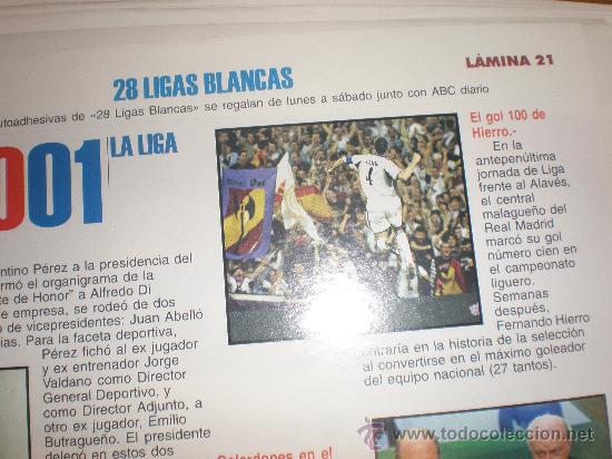 Coleccionismo deportivo: LIGAS BLANCAS,AUTOADHESIVAS,REAL MADRID - Foto 1