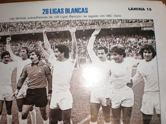 Coleccionismo deportivo: LIGAS BLANCAS,AUTOADHESIVAS,REAL MADRID - Foto 1