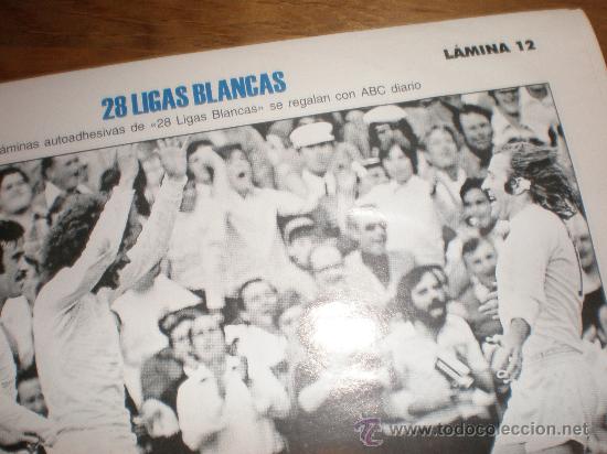 Collezionismo sportivo: LIGAS BLANCAS,AUTOADHESIVAS,REAL MADRID