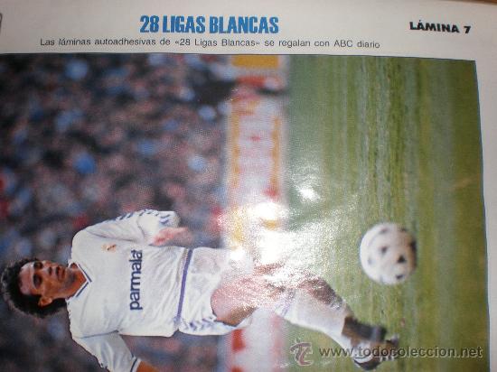 Coleccionismo deportivo: LIGAS BLANCAS,AUTOADHESIVAS,REAL MADRID - Foto 1