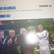 Coleccionismo deportivo: LIGAS BLANCAS,AUTOADHESIVAS,REAL MADRID. Lote 28942391