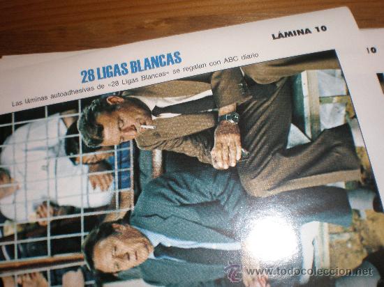 Collezionismo sportivo: LIGAS BLANCAS,AUTOADHESIVAS,REAL MADRID