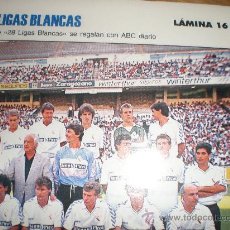 Coleccionismo deportivo: LIGAS BLANCAS,AUTOADHESIVAS,REAL MADRID. Lote 28942439