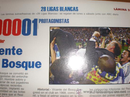 Collezionismo sportivo: LIGAS BLANCAS,AUTOADHESIVAS,REAL MADRID