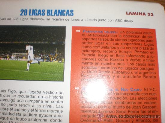 Collezionismo sportivo: LIGAS BLANCAS,AUTOADHESIVAS,REAL MADRID