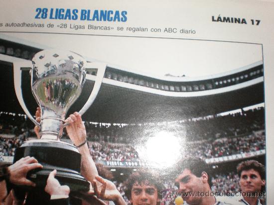 Coleccionismo deportivo: LIGAS BLANCAS,AUTOADHESIVAS,REAL MADRID - Foto 1