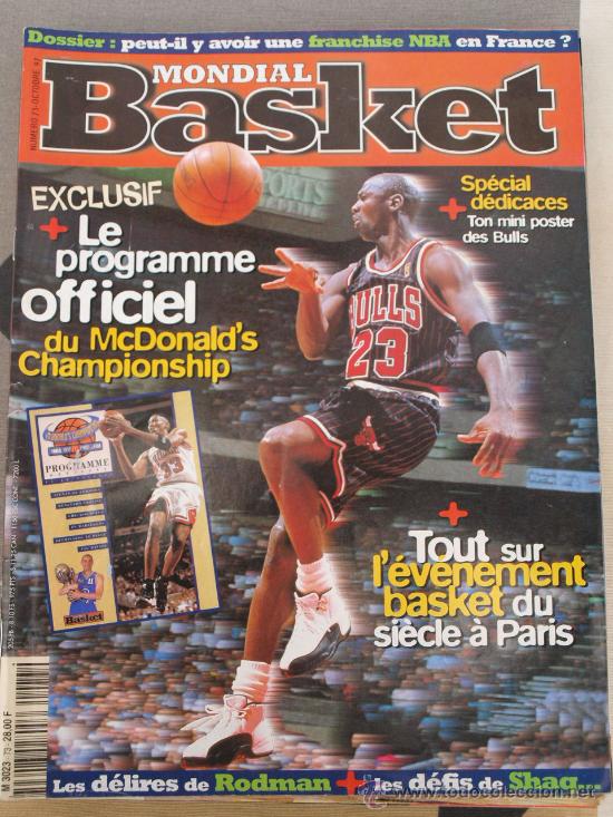 Coleccionismo deportivo: REVISTA BALONCESTO MONDIAL BASKET 73 OCTUBRE 97 MICHAEL JORDAN FALTA PROGRAMA SUPLEMENTO Y 2 PAGINA