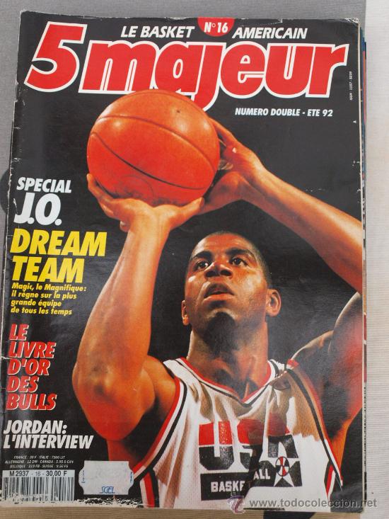 Collectionnisme sportif: REVISTA BALONCESTO LE BASKET AMERICAN 5 MAJEUR ESPECIAL JJ.OO BARCELONA 92 DREAM TEAM