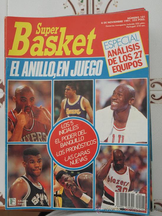 Coleccionismo deportivo: REVISTA BALONCESTO SUPERBASKET 101 NOVIEMBRE 1991 MICHAEL JORDAN BARKLEY EWING ROBINSON