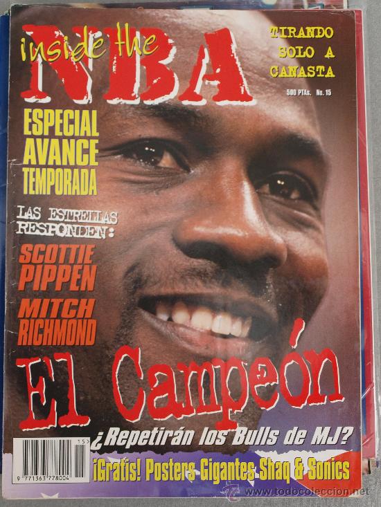 Coleccionismo deportivo: REVISTA BALONCESTO INSITHE NBA 1996 MICHAEL JORDAN PLANTILLAS NBA