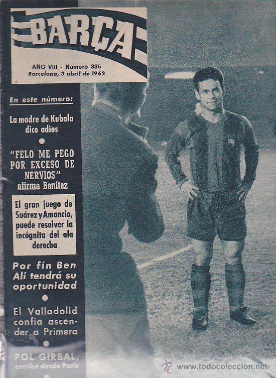 Sports collectibles: REVISTA BAR&Ccedil;A 3-4-1962