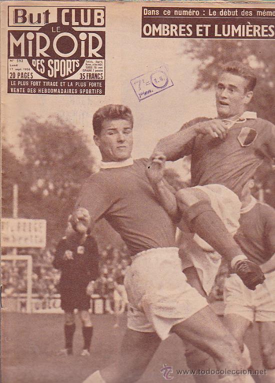 Sports collectibles: REVISTA LE MIROIR DES SPORTS 17-9-1956