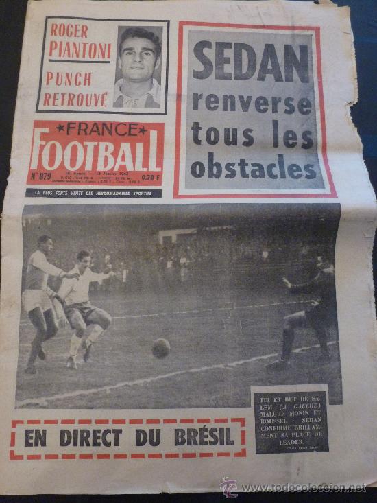 Collezionismo sportivo: FRANCE FOOTBALL-(15-1-1963)-EN BARCELONA PARTIDO ESPA&Ntilde;A-FRANCIA-FOTOS-