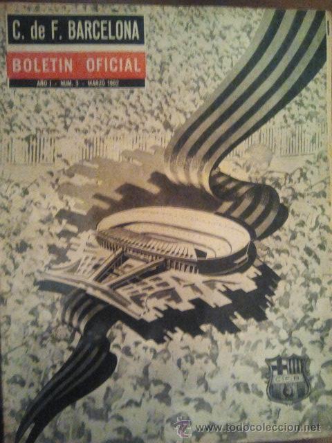 Sammelleidenschaft Sport: N&ordm; 3 C F BARCELONA BOLETIN OFICIAL 1962 BAR&Ccedil;A