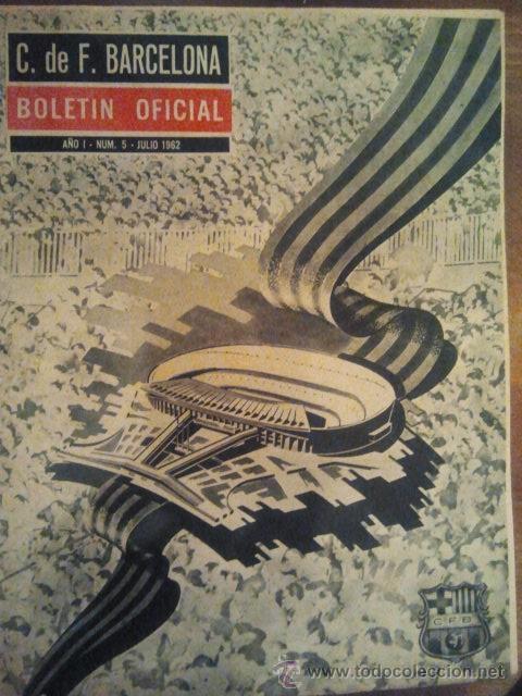 Sammelleidenschaft Sport: N&ordm; 5 C F BARCELONA BOLETIN OFICIAL 1962 BAR&Ccedil;A