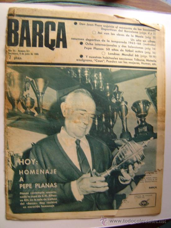 Coleccionismo deportivo: Periodico  BAR&Ccedil;A . 1966. - Foto 1