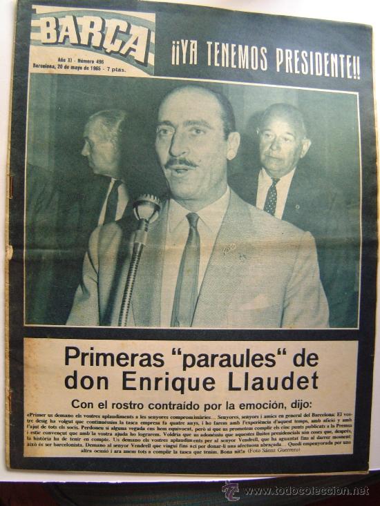 Coleccionismo deportivo: Periodico  BAR&Ccedil;A . 1965. - Foto 1