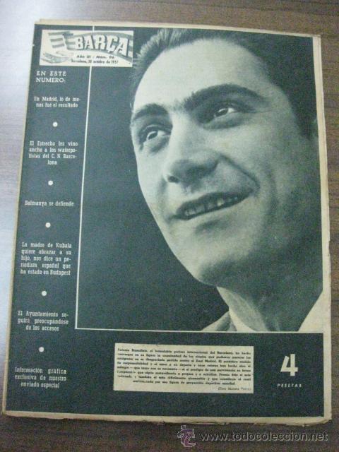 Sammelleidenschaft Sport: REVISTA BAR&Ccedil;A N&ordm; 96. 18 OCTUBRE 1957. EN PORTADA RAMALLETS