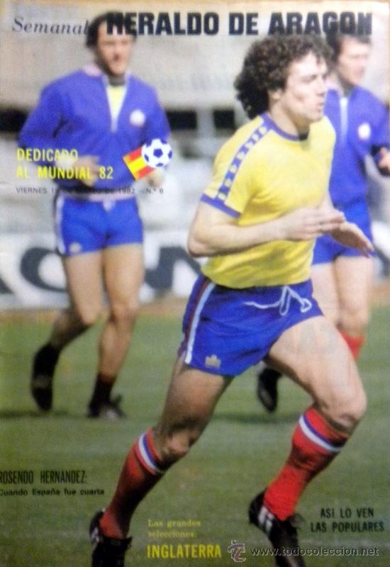 Coleccionismo deportivo: REVISTA MUNDIAL ESPA&Ntilde;A 1982 POSTER KEVIN KEEGAN MAGAZINE FIFA WORLD CUP FOOTBALL SPAIN 82