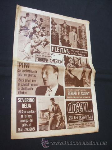 Sports collectibles: DICEN - FLEITAS, NO VENGO AL MADRID EN PLAN FIGURA - N&ordm; 1395 -  30 JULIO 1969  -