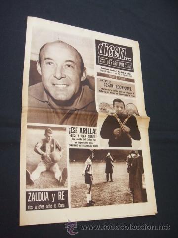 Sports collectibles: DICEN - ZALDUA Y RE DOS ARIETES PARA LA COPA - N&ordm; 363 - 5 ABRIL 1966 -