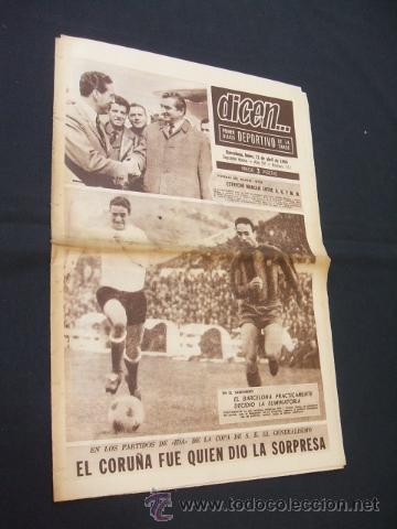 Sports collectibles: DICEN - VISPERAS MADRID- INTER, ESTRECHO MARCAJE ENTRE H.H. Y M.M. - N&ordm; 367 - 11 ABRIL 1966 -