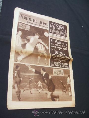 Sports collectibles: DICEN - EL VALENCIA, LIDER EN SOLITARIO - N&ordm; 541 - 31 OCTUBRE 1966