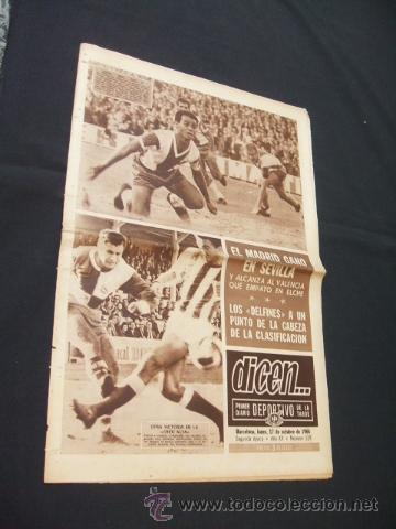Sports collectibles: DICEN - EL MADRID GANO EN SEVILLA Y ALCANZA AL VALENCIA - N&ordm; 529 - 17 OCTUBRE 1966