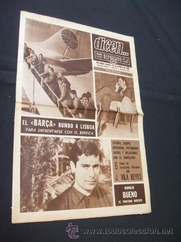 Sports collectibles: DICEN - EL BAR&Ccedil;A RUMBO A LISBOA - N&ordm; 530 - 18 OCTUBRE 1966
