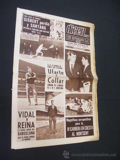 Sports collectibles: DICEN - VIDAL Y REINA, LA SAVIA JOVEN DEL BARCELONA  - N&ordm; 712 - 20 MAYO 1967 -