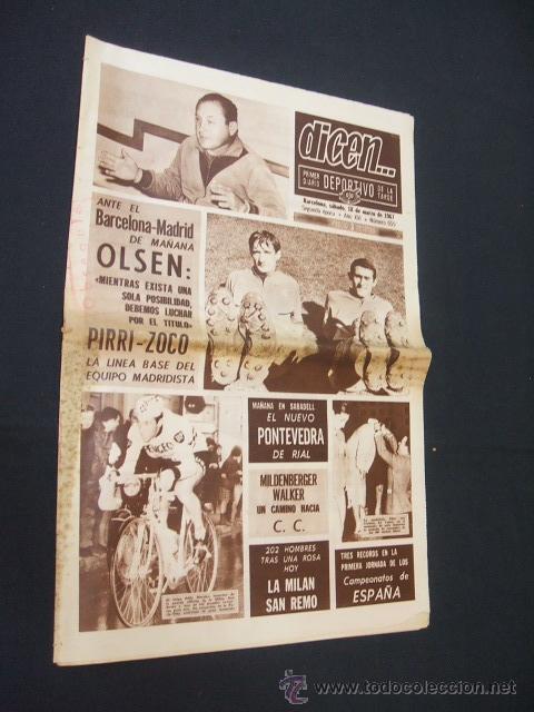 Sports collectibles: DICEN - LOS AZULGRANA AGUARDAN PRECAVIDOS AL R. MADRID - N&ordm; 659 - 18 MARZO 1967 -