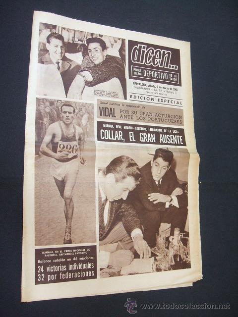 Sports collectibles: DICEN - MA&Ntilde;ANA FINALISIMA DE LA LIGA, R. MADRID-ATLETICO - N&ordm; 27 - 6 MARZO 1965 -