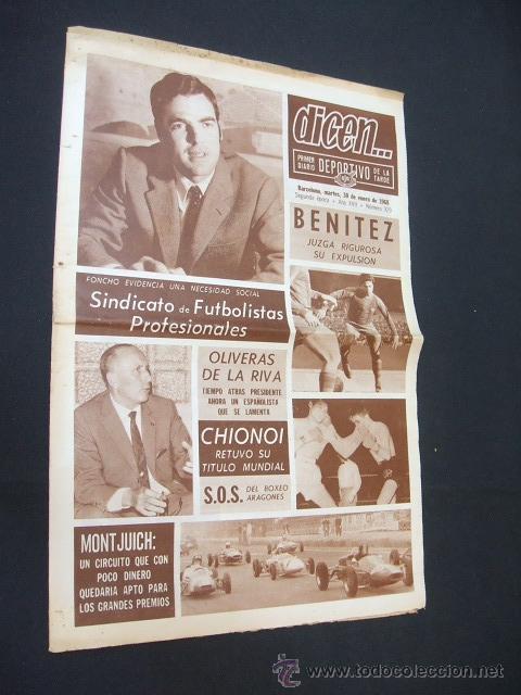 Sports collectibles: DICEN - BENITEZ JUZGA SU RIGUROSA EXPULSION - N&ordm; 929 - 30 ENERO 1968 -