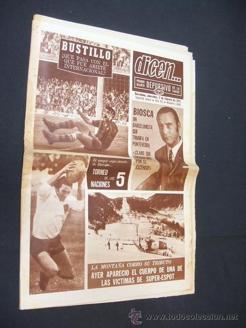 Sports collectibles: DICEN - BUSTILLO &iquest;QUE PASA CON EL ARIETE QUE FUE INTERNACIONAL? - N&ordm; 1866 - 3 FEBRERO 1971 -