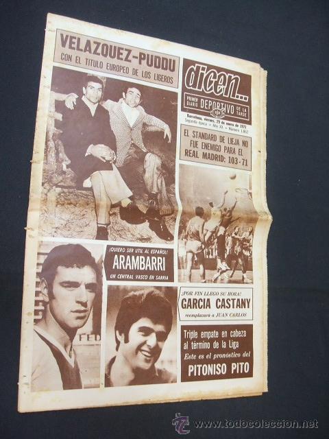 Sports collectibles: DICEN - VELAZQUEZ-PUDDU, CON EL TITULO EUROPEO DE LOS LIGEROS - N&ordm; 1862 - 29 ENERO 1971 -