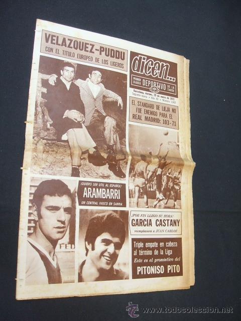 Sports collectibles: DICEN - VELAZQUEZ-PUDDU, CON EL TITULO EUROPEO DE LOS LIGEROS - N&ordm; 1862 - 29 ENERO 1971 -