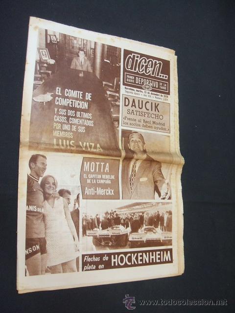 Sports collectibles: DICEN - FLECHAS DE PLATA EN HOCKENHEIM - N&ordm; 1824 - 15 DICIEMBRE 1970 -