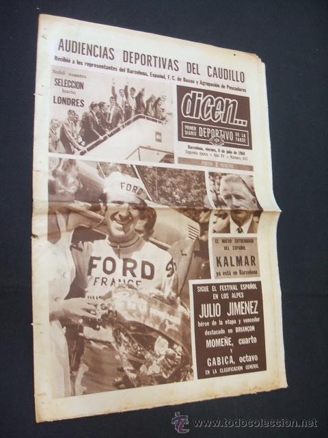 Sports collectibles: DICEN - SALIO NUESTRA SELECCION HACIA LONDRES - N&ordm; 443 - 8 JULIO 1966 -