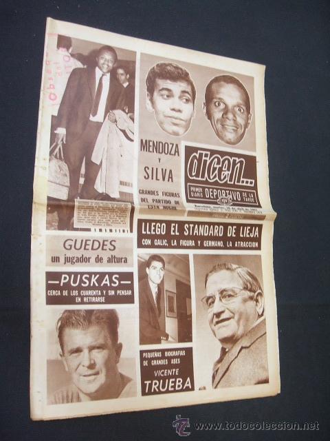 Sports collectibles: DICEN - MENDOZA Y SILVA GRANDES FIGURAS DEL PARTIDO DE ESTA NOCHE - N&ordm; 684 - 18 ABRIL 1967 -