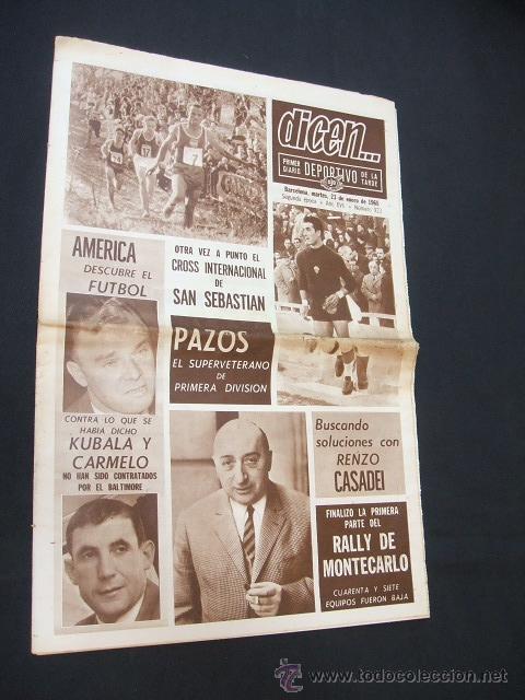 Sports collectibles: DICEN - AMERICA DESCUBRE EL FUTBOL - N&ordm; 923 - 23 ENERO 1968 -