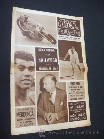 Sports collectibles: DICEN -  DOBLE CORONA PARA HAILWOOD EN LOS MUNDIALES 67  - N&ordm; 858 - 7 NOVIEMBRE 1967 -