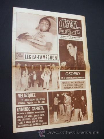 Sports collectibles: DICEN -  MAS SOBRE EL LEGRA-FAMECHON  - N&ordm; 1235 - 23 ENERO 1969 -