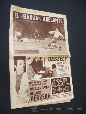 Sports collectibles: DICEN - EL BAR&Ccedil;A ADELANTE, ELIMINO AL VASAS BUDAPEST - N&ordm; 3372 - 11 DICIEMBRE 1975 -