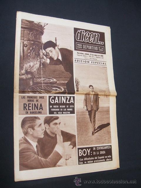 Sports collectibles: DICEN - LAS PRIMERAS DOCE HORAS DE REINA EN BARCELONA  - N&ordm; 307 - 29 ENERO 1966 -