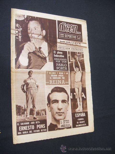 Sports collectibles: DICEN - ERNESTO PONS, EL SALVADOR DER BETI  - N&ordm; 143 - 21 JULIO 1965 -