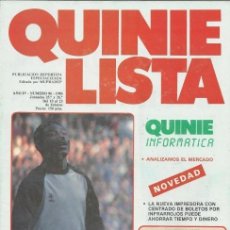 Collezionismo sportivo: QUINIELISTA Nº86-FEBRERO 1986-POSTER ESPAÑOL DE BARCELONA. Lote 247242610