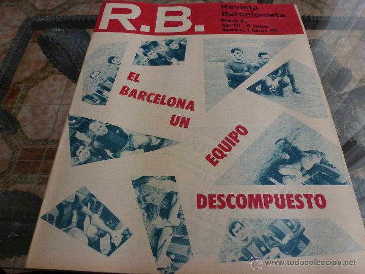 Coleccionismo deportivo: R.B.-REV.BARCELONISTA N&ordm;: 305(2-2-71)-BAR&Ccedil;A 0 ELCHE 0-FOTOS